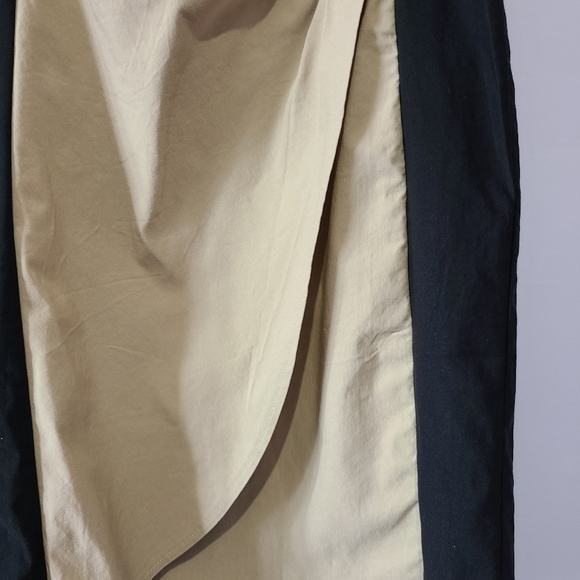 Joseph Ribkoff cream & black, fitted, midi dress, crossover, v-neck, size 12 - Picture 4 of 8